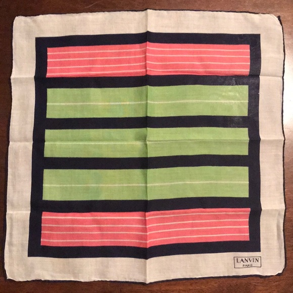 Lanvin Accessories - Vintage Lanvin Handkerchief